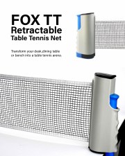 Fox Retractable Table Tennis Post & Net Set